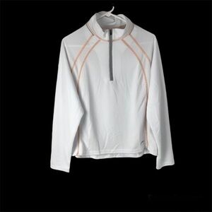L.L.Bean AIRTEK technology quarter zip pullover women’s XL , White